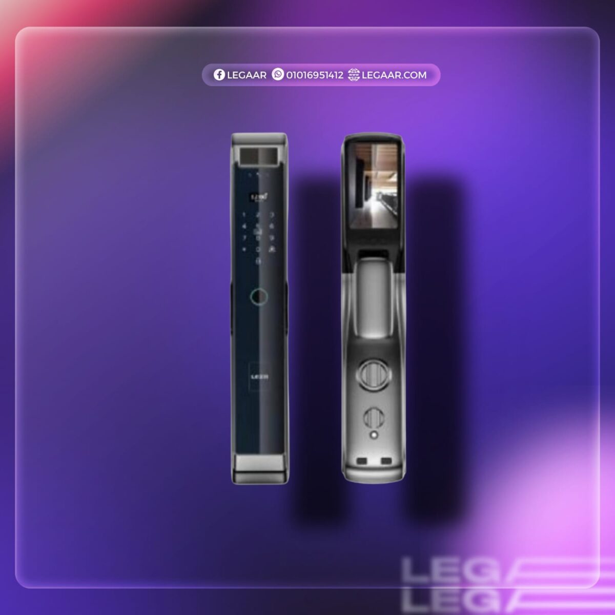 (ضمان 6 سنوات)smart lock lezn R7 Face Version كالون سمارت