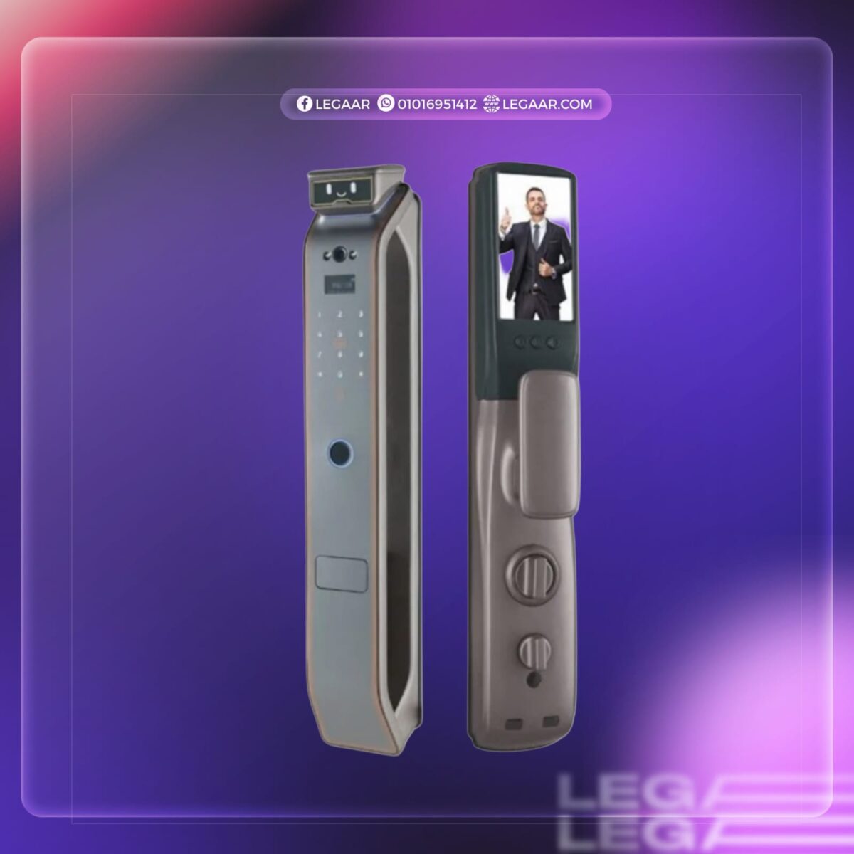 (ضمان 6 سنوات)smart lock lezn i16 Cat eye كالون سمارت