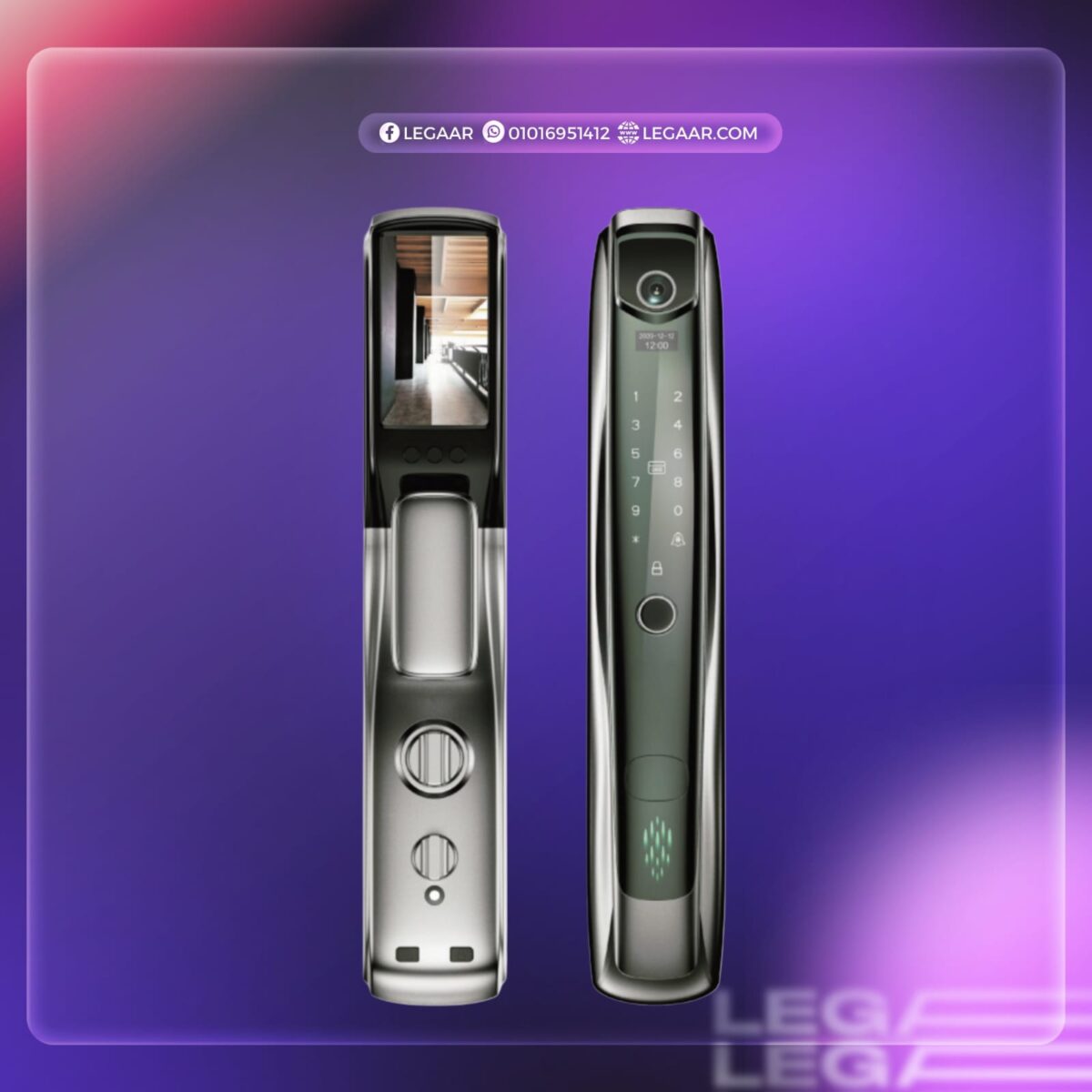 (ضمان 6 سنوات)smart lock lezn i10 cat eye كالون سمارت